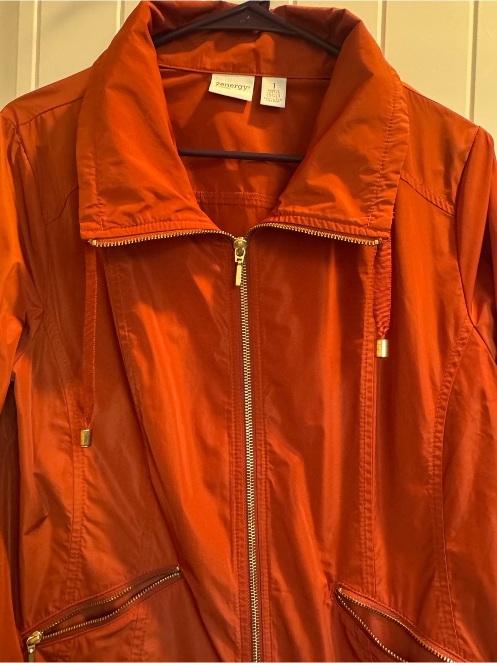 Women's Lightweight Utility Jacket in Orange